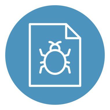 Malware dosyası izole edilmiş Vektör simgesi kolayca düzenlenebilir ya da değiştirilebilir