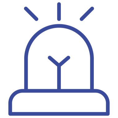 Siren İzole Vektör simgesi Kolayca değiştirilebilir veya düzenlenebilir