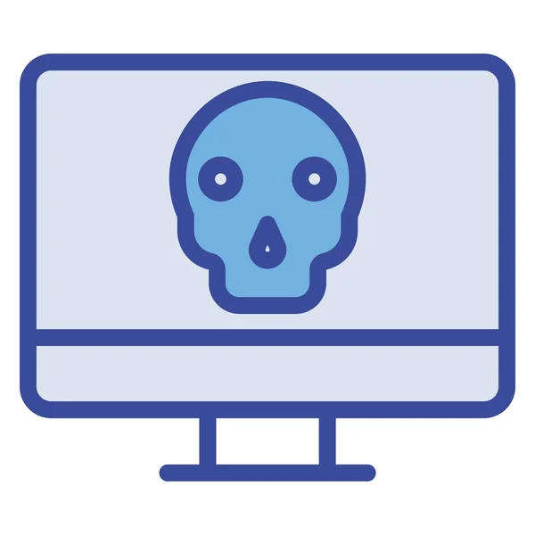 Het Virus Web Icoon Eenvoudige Illustratie — Stockvector