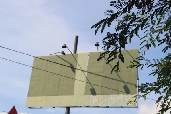 Large Green Billboard Still Empty — Stock Photo, Image