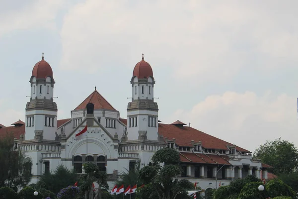 Lawang Sewu Byggnaden Historisk Byggnad Som Har Många Dörrar — Stockfoto