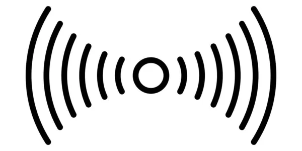 Icono del sensor de huellas dactilares del teléfono inteligente, ilustración de stock de logotipo lineal simple — Vector de stock