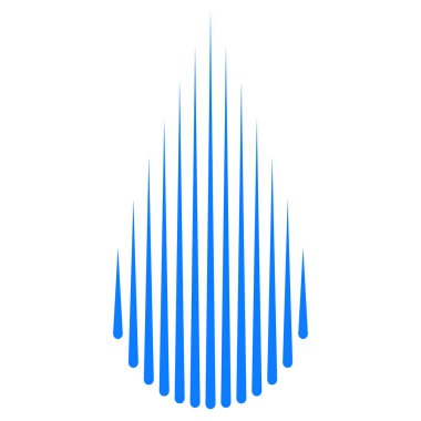 Damlacıkların dikey damlayan çizgilerinin su damlası deseni stok illüstrasyonu