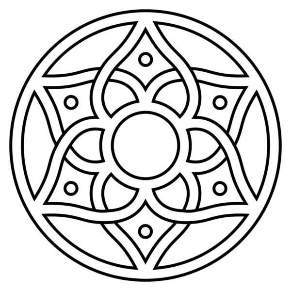 Florales Logo im dekorativen arabischen Stil - das Emblem von Luxusgütern, Hotels, Boutiquen, Schmuck, orientalischer Kosmetik, Restaurants, Geschäften und Geschäften — Stockvektor