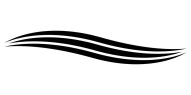 Kaligrafik çizgi, vektör, kurdele, hat ögesine benzer, zarif bir şekilde kıvrılmış çizgi.