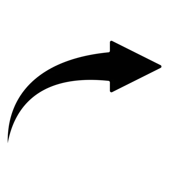 Mover hacia adelante icono de flecha icono de stock ilustración — Vector de stock