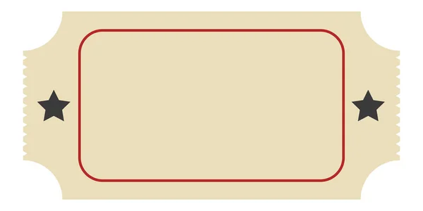 Šablona odtrhnout vstupenku, vstupenka událost pozvánka stock ilustrace — Stockový vektor