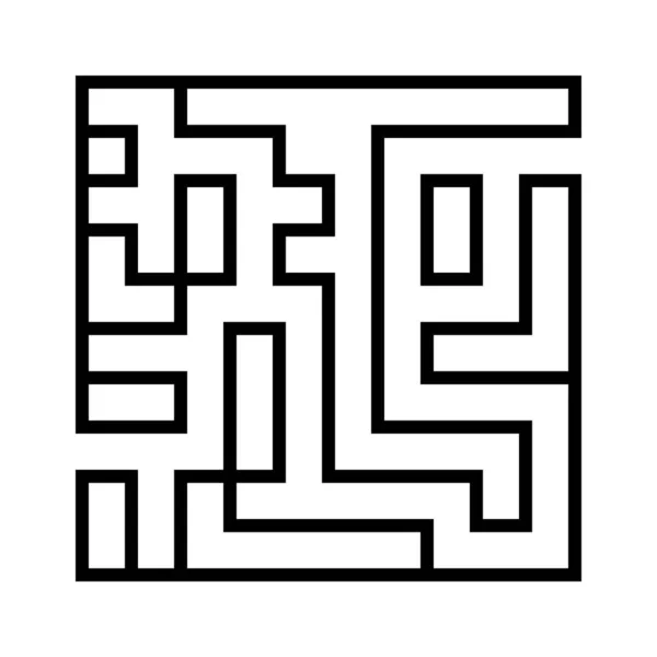 Maze educational logic maze game for kids finding the right way stock illustration — Vetor de Stock