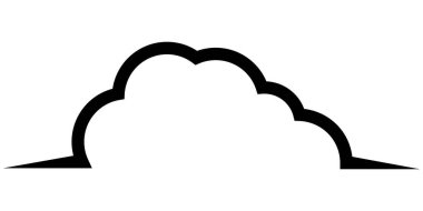 Dijital veri depolama bilgileri için bulut logo şablonu