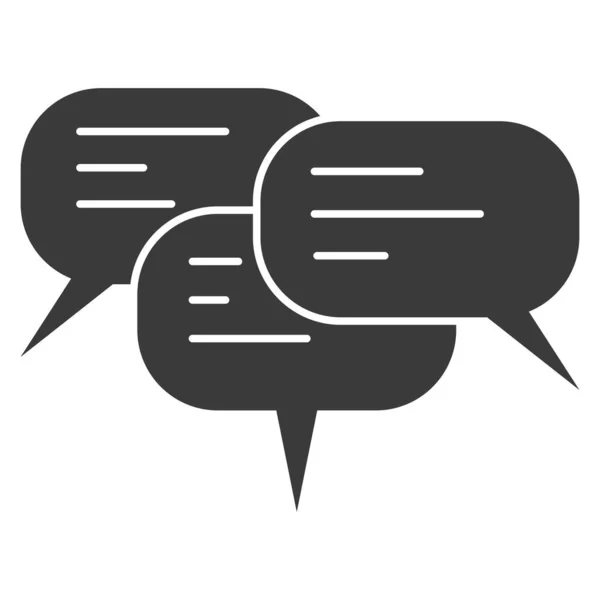 Chat di gruppo icona discussione testo e conferenza vocale, chat team di bolle vocali — Vettoriale Stock
