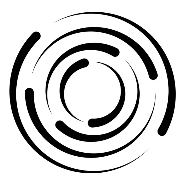 Kreiswirbellinienradius, Kreisrotationssymbol — Stockvektor