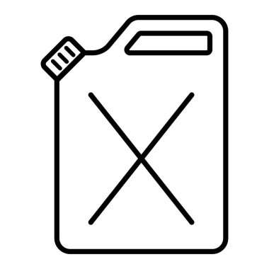 Yakıt deposu mazot, yakıt ikmali için teneke kutu.