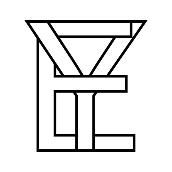 Знак, икона, переплетенные буквы е — стоковый вектор