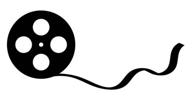 Simge film makarası video kaydı ses kaydı film kamera sembolü