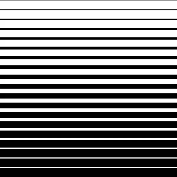 Linee orizzontali striscia gradiente modello mezzitoni, sfondo digitale monocromatico — Vettoriale Stock