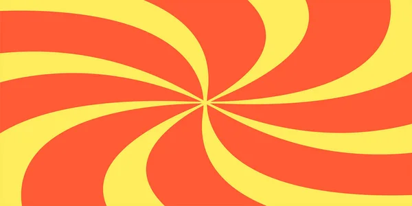 Wervelende radiale stralen ruimte achtergrond pop kunst snoep lolly vortex zon stralen — Stockvector