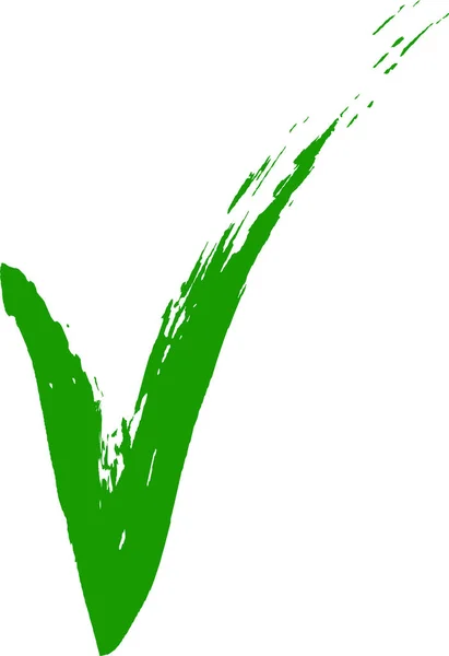 Ikoner Grön Markering Tecken Godkännande Rätt Val — Stock vektor