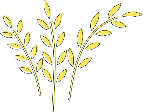 Simgeler Çivili Buğdaylar Pullar — Stok Vektör