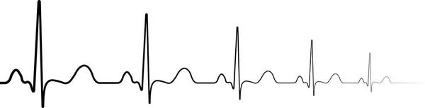 Icônes Symbole Mort Résurrection Atténuation Des Battements Coeur Reprise Des — Image vectorielle