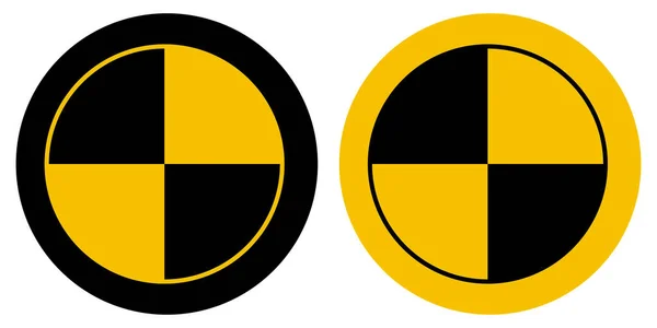Crash Test Dummy Car Safety Symbol Icon — Wektor stockowy