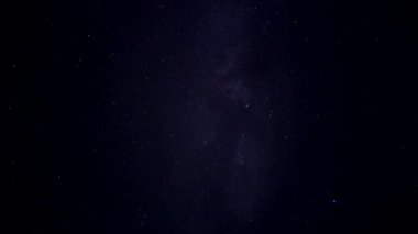 Rotation night starry sky, comets meteors, astronomical background starry sky. High quality footage