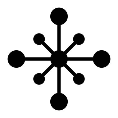 Ağ simgesi dijital hub ağ teknolojisi çember verisine bağlanıyor