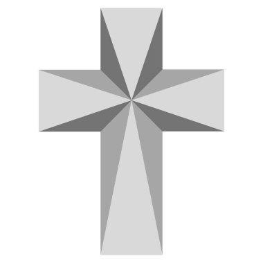 Çapraz 3D Hristiyan dini ikonu İsa Kilisesi Tanrı ibadet