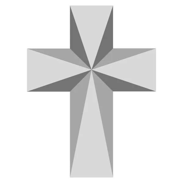 Cruz Cristiano Religión Icono Jesús Iglesia Dios Cruz Adoración — Vector de stock