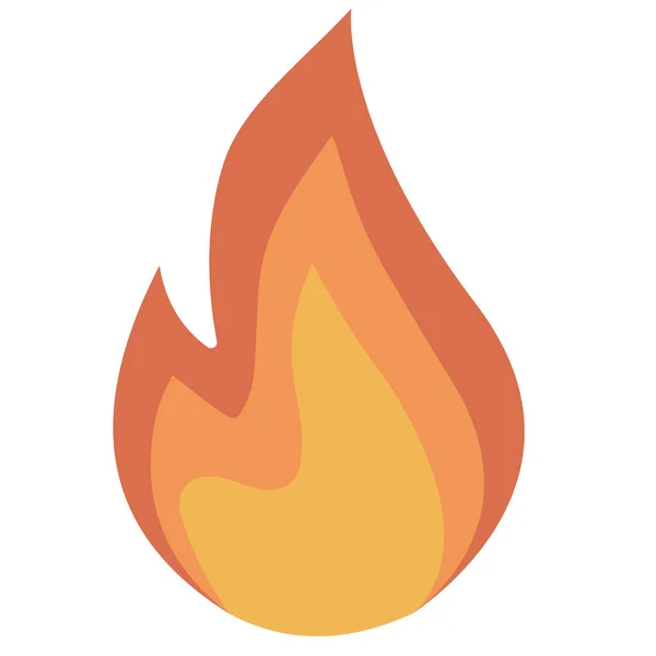 炽热燃烧危险野火标志可燃 — 图库矢量图片
