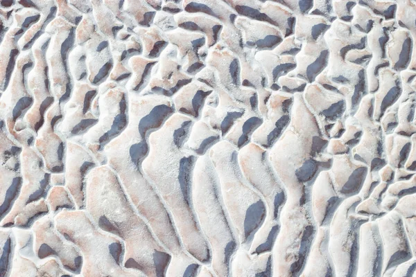Hintergrund Weiß Graue Textur Aus Pamukkale Calcium Travertin Der Türkei — Stockfoto