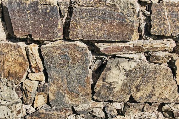 Primer Plano Muralla Castillo Medieval Aljezur Portugal Patrón Textura Fondo —  Fotos de Stock