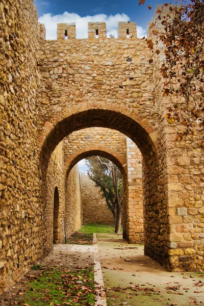 Well Preserved Double Arches Sao Gonzalo Gate Part Moorish Town — 스톡 사진