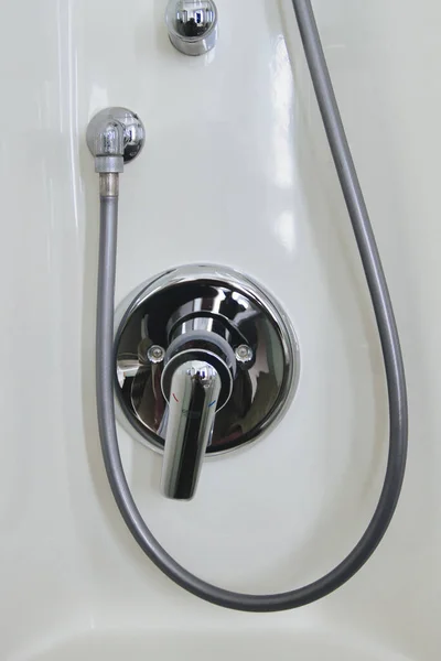 Modern Shiny Mixing Faucet Mixer Tap Shower Bathroom — ストック写真