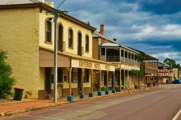 Row Traditional 19Th Century Buildings Town Quorn South Australia — ストック写真