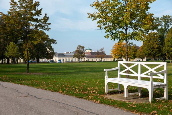 Elementos Plantas Del Parque Laxenburg Paisaje Arquitectura Otoño Austria — Foto de Stock