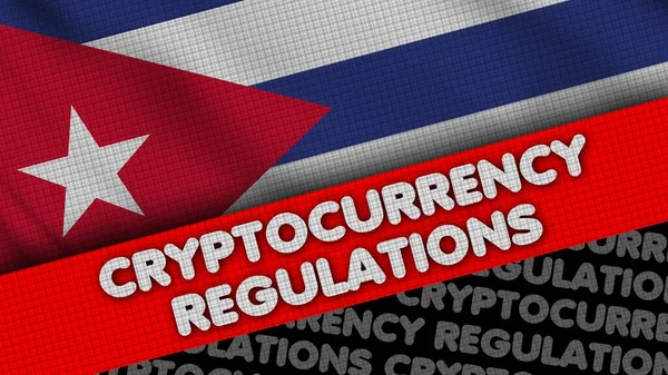 Kryptowährungsregulierung Schriftzug Mit Länderflagge Kryptokonzept — Stockfoto