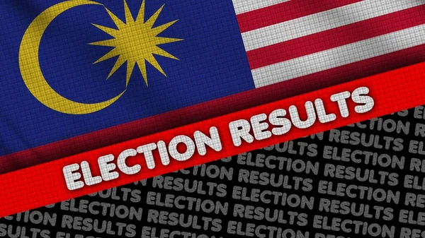 election results lettering with country national flag