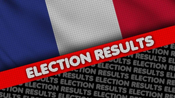 Election Results Lettering Country National Flag — Stock Photo, Image
