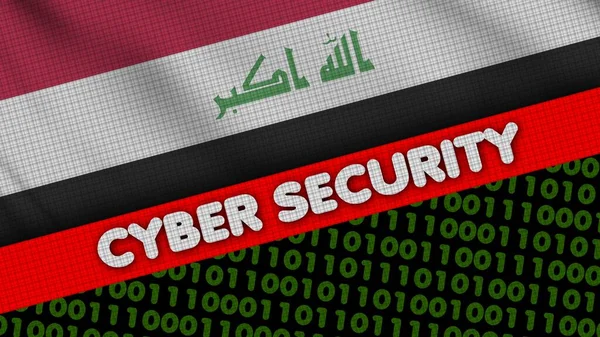 Ülke bayrağı ve güvenlik kavramına sahip siber güvenlik harfleri