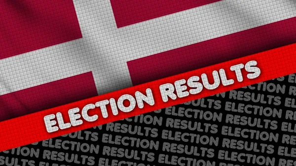 election results lettering with country national flag