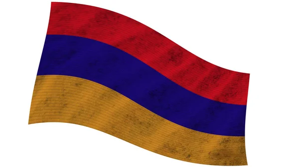 Armênia Ondulado Tecido Bandeira Ilustração — Fotografia de Stock