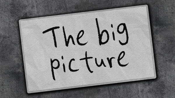 Big Picture Message Illustration — Foto Stock