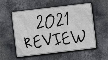 2021 Başlık Başlığı Mesajı 3d İllüstrasyon