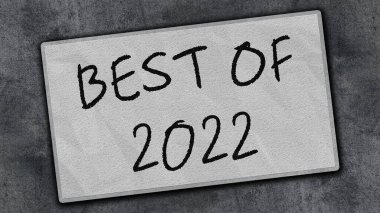 En İyi 2022 Başlık Mesajı 3d İllüstrasyon
