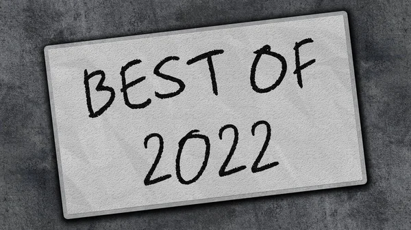En İyi 2022 Başlık Mesajı 3d İllüstrasyon
