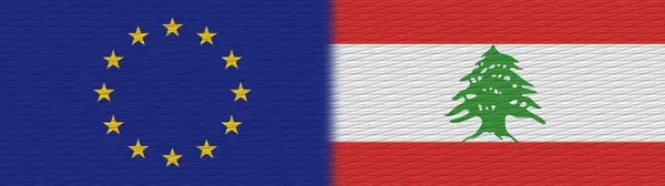 Lisan European Union Europe Fabric Texture Flag Illustration — стокове фото