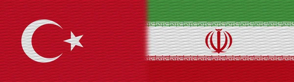 Bandera Textura Tela Turca Irán Turquía Ilustración —  Fotos de Stock