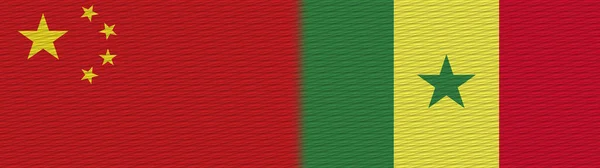 세네갈 Fabric Texture Flag Illustration — 스톡 사진