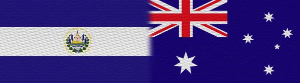 Australia Salvador Fabric Texture Flag Illustration — стокове фото