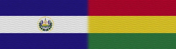 Bolivia Salvador Fabric Texture Flag Illustration — стокове фото